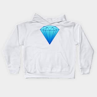 Ice Gradient Cold Diamond Topaz Jewel Kids Hoodie